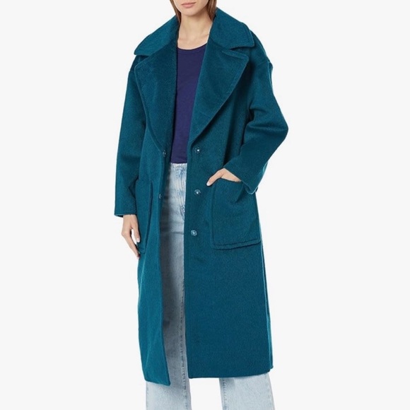 UGG Women’s Hattie Oversized Long Coat Midnight Blue NWT Medium - Picture 2 of 13